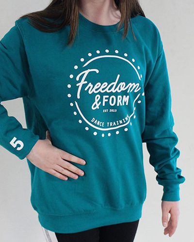 Freedom and Form jade sweatshirt